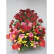 愛知県名古屋市緑区鳴子磯部百花園の花　薔薇いっぱいアレンジ